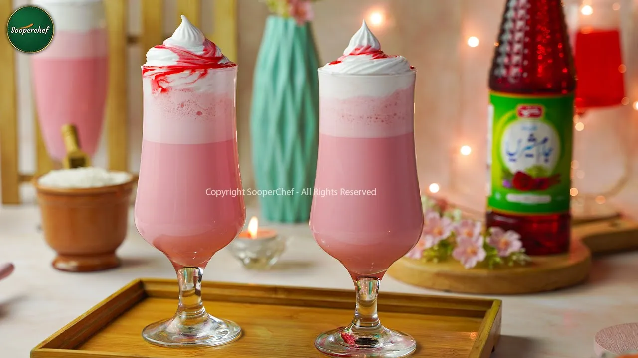 Vanilla Rose Drink Recipe by SooperChef (Summer Drink Recipe)