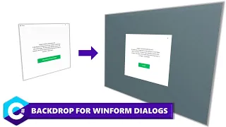 Custom Modern Backdrop For WinForm Dialogs - C VB NET Tutorial