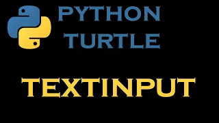 Python Turtle Graphics 16 Textinput Command