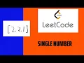LeetCode Single Number Solution Explained - Python