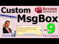 Create a Custom Dynamic MsgBox in Microsoft Access Using VBA Part 9 Custom Icons