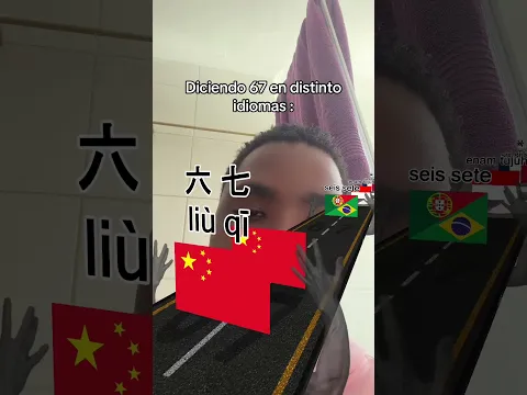 Diciendo 67 en distintos idiomas