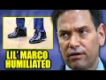 Insecure Rubio Wears Ill-Fitting Shoes Given To Him By Trump