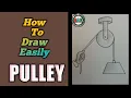 pulley drawing how to draw pulley how to draw a well well drawing pulley system