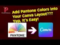 Add a Pantone Color to a Canva Layout