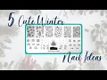 5 Cute Winter Christmas Nail Art Ideas using Nail Plate M168 - Maniology LIVE