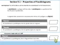 Geometry A Module 9 1 Properties of Parallelograms