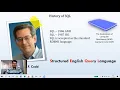 Introduction to SQL History of SQL SQL elements and Embedded SQL