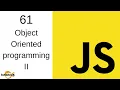 Javascript Tutorial in Hindi - 61 Object Oriented Programming In Javascript Session 2