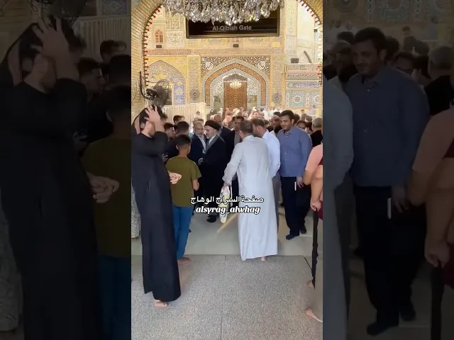 السيد محمد رضا في حرم امير المؤمنين