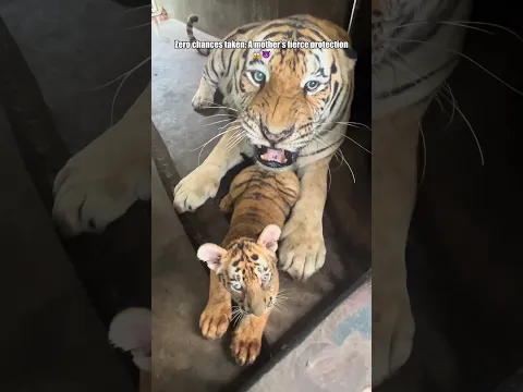 Surviving mom's wrath so the little tiger could get his sight back.