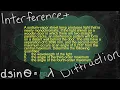 Physics Interference and Diffraction Problem Solver - double slit