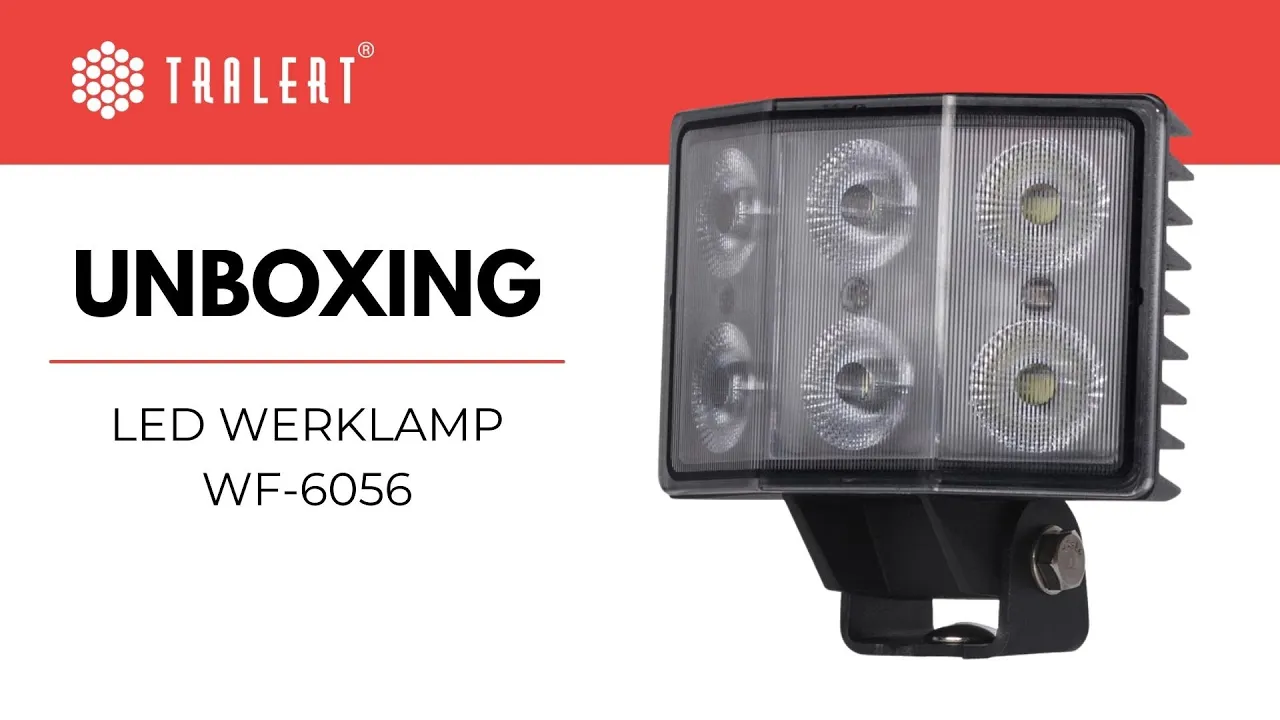 Video: LED Arbeitsscheinwerfer | 5600 Lumen | 60 Watt | IP69K | Deutsch Stecker | WF-6056