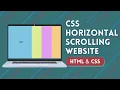 CSS Horizontal Scrolling Website HTML CSS