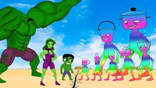 Rescue HULK & Spider-Man Vs Evolution Of MONSTER RADIATION Game Superhero (P1)