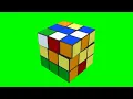 Rubik Cube Being Solved on a Green Screen By Creator Stockify