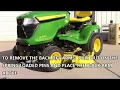 MOWER DECK REMOVAL on the JOHN DEERE X300 X500 Riding Lawn Mower