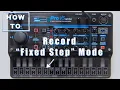 Fixed Step Mode Behringer Pro Vs Mini User Manual How to