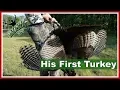 Download Lagu Nathan's First Gobbler With A Crossbow Michigan Turkey Hunting