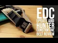 EDC Update and Hunter Constantine Concealed Carry Belt Review