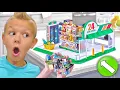 Buying Food At A Real Mini Store