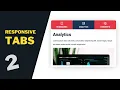 How To Design Responsive Tabs Using HTML CSS JavaScript Part 2