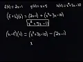 Function Operations Addition Subtraction Multiplication Division