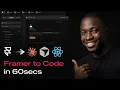 How to Export Any Framer Design to Code in 60 Seconds