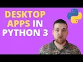 Python Desktop Application Tutorial Buttons and Events tkinter 2020