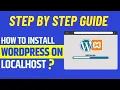 How to Install WordPress on Xampp Localhost Windows step by step guide for beginners in 2024