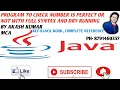 Program to check number is perfect or not Coding Java Programming
