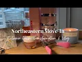 AESTHETIC ROOM TRANSFORMATION DORM TOUR Northeastern University Move-In Vlog