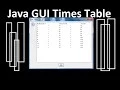 Java Multiplication Times Table - GUI Tutorial
