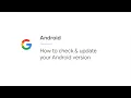 How to check update your Android version