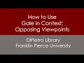 How to Use Opposing Viewpoints