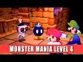 Monster Mania Level 4 Mario Luigi Brothership How to beat the Lv 100 Bob ombs