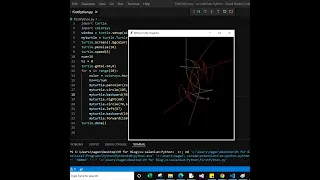 Draw Flower using Turtle Graphic Python0