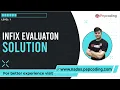 Infix Evaluation Solution