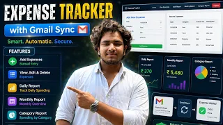 Expense Tracker with Automatic Gmail Expense Detection Python Flask SQLiteExpense Tracker Project