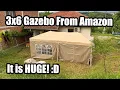 Gazebo 3 x 6 m from Amazon Full Assembly -