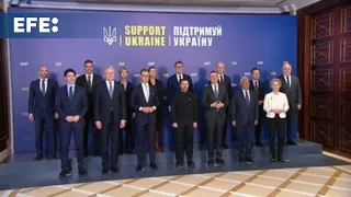 Ucrania conmemora con sus aliados europeos y sin EEUU tres años de la invasión