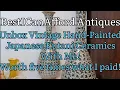 Japanese Kutani Ceramics Attainable Hand Painted High Quality Asian China Porcelain You Can Get