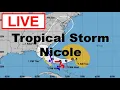 Tracking Tropical Storm Nicole Live Streaming from Satellite Beach FL - 22