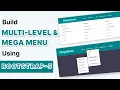 Responsive Mega Menu Using Bootstrap 5 Create Multi Level Dropdown Menu Using HTML CSS Bootstrap 5
