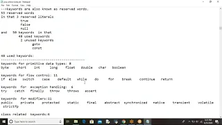 JAVA TOKENS KEYWORDS IDENTIFIERS VARIABLES AND DATATYPES INTRODUCTION JAVA ONLINE SESSION4