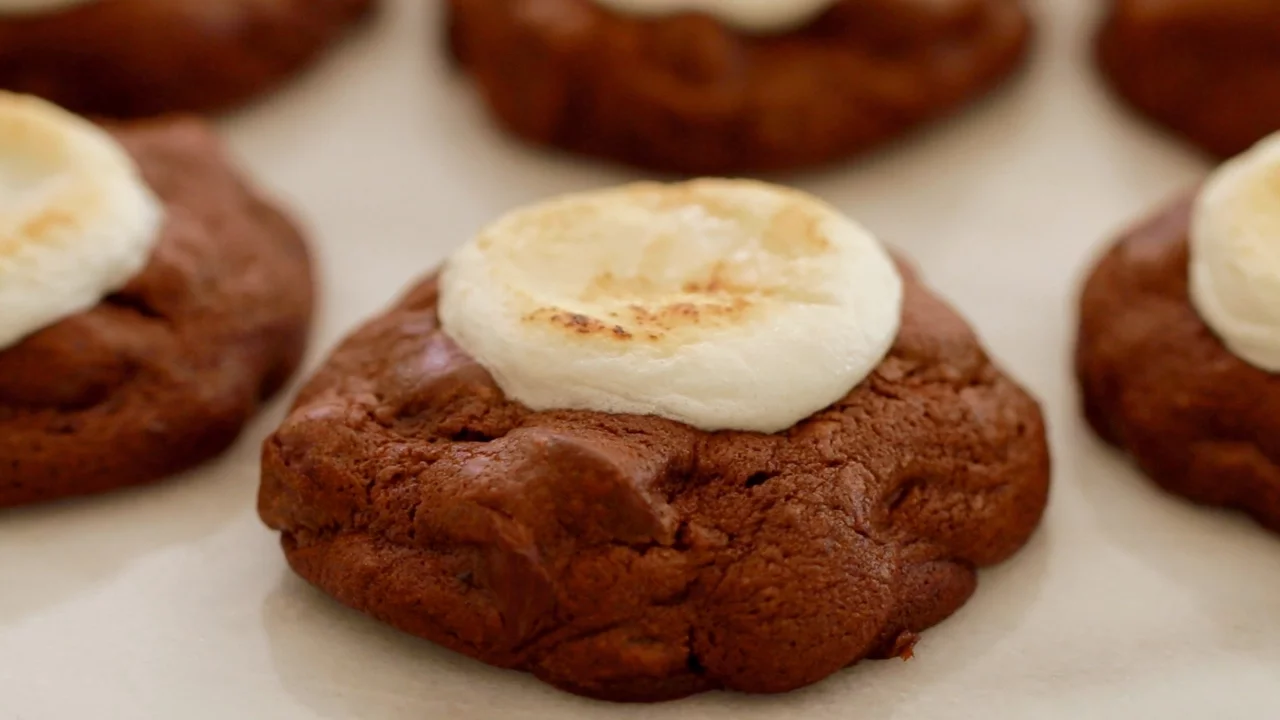 Hot Chocolate & Toasted Marshmallow Cookies - Gemma