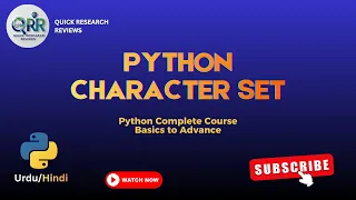 Python Character Set Understanding Characters ASCII Unicode in Python Urdu Hindi