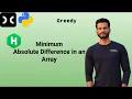 Minimum Absolute Difference in an Array Greedy HackerRank