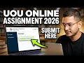 UOU ONLINE ASSIGNMENT 2026 UOU ASSIGNMENT 2026 UOU ASSIGNMENT INSTRUCTIONS 2026