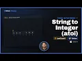 String to Integer atoi - LeetCode 8 Strings Parsing Python